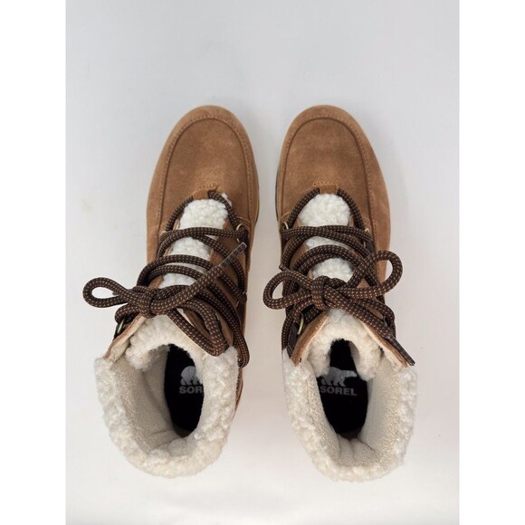 Sorel Harlow Womens Boots Brown Suede Lace Cozy Bootie Waterproof Winter US 8.5 - Picture 9 of 10